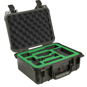 Pelican 1400 case with custom two-tone CNC-cut foam interior