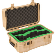 Pelican 1460 Case with custom two-tone CNC-cut foam interior