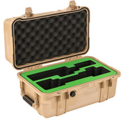 Pelican 1460EMS Case with custom two-tone CNC-cut foam interior