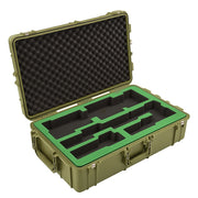 Pelican 1780RF case with custom two-tone CNC-cut foam interior